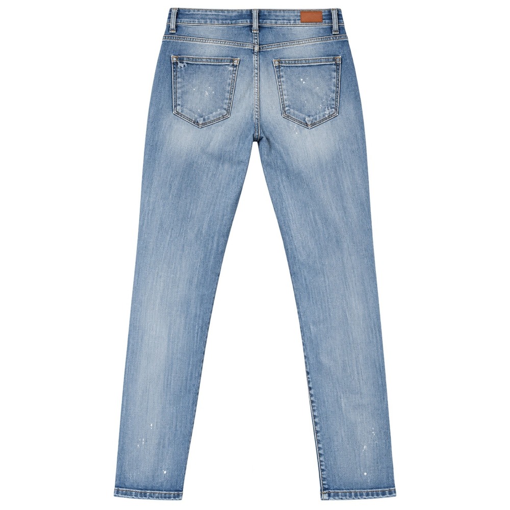 Judy Blue Distressed Bleach Splatter Boyfriend Jeans Size 5/27 - Picture 2 of 6